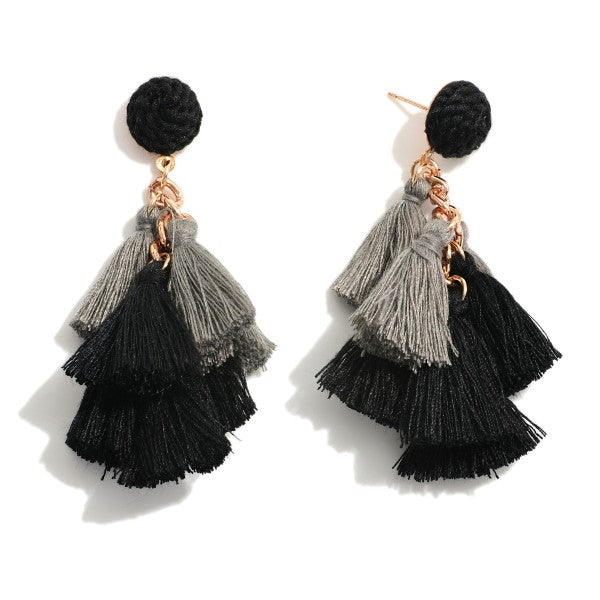 Tassel drop earrings