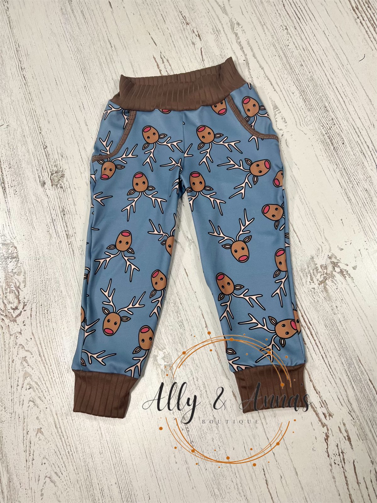 2T Reindeer pocket joggers