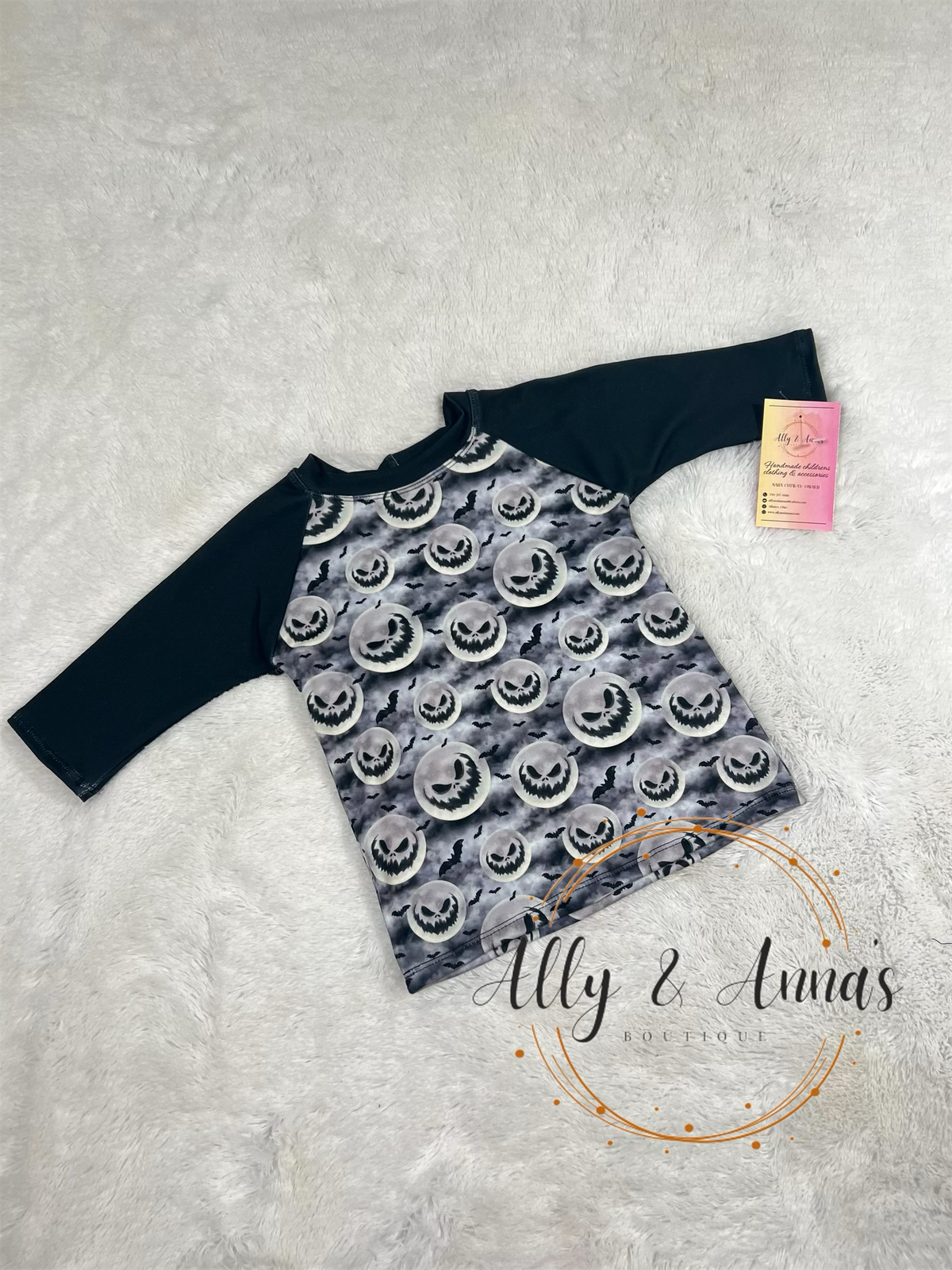 Custom raglan tee (0/3m to 12)