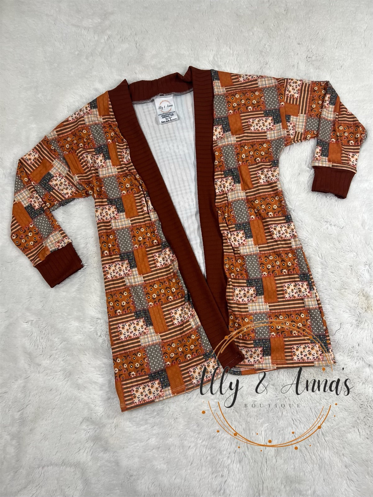 RTS 5T patchwork Hudson cardigan