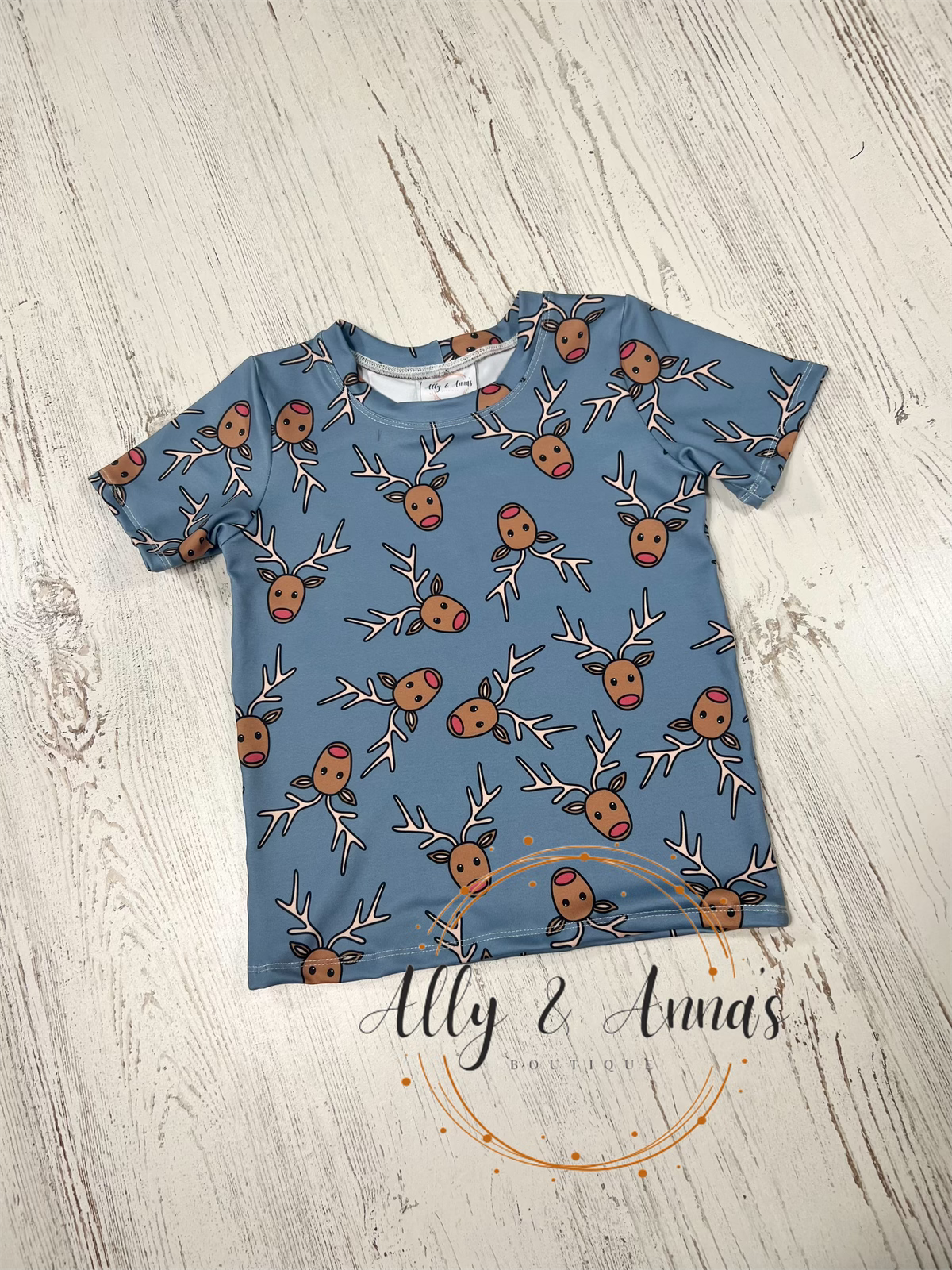 RTS 4/5T Reindeer crew neck tee