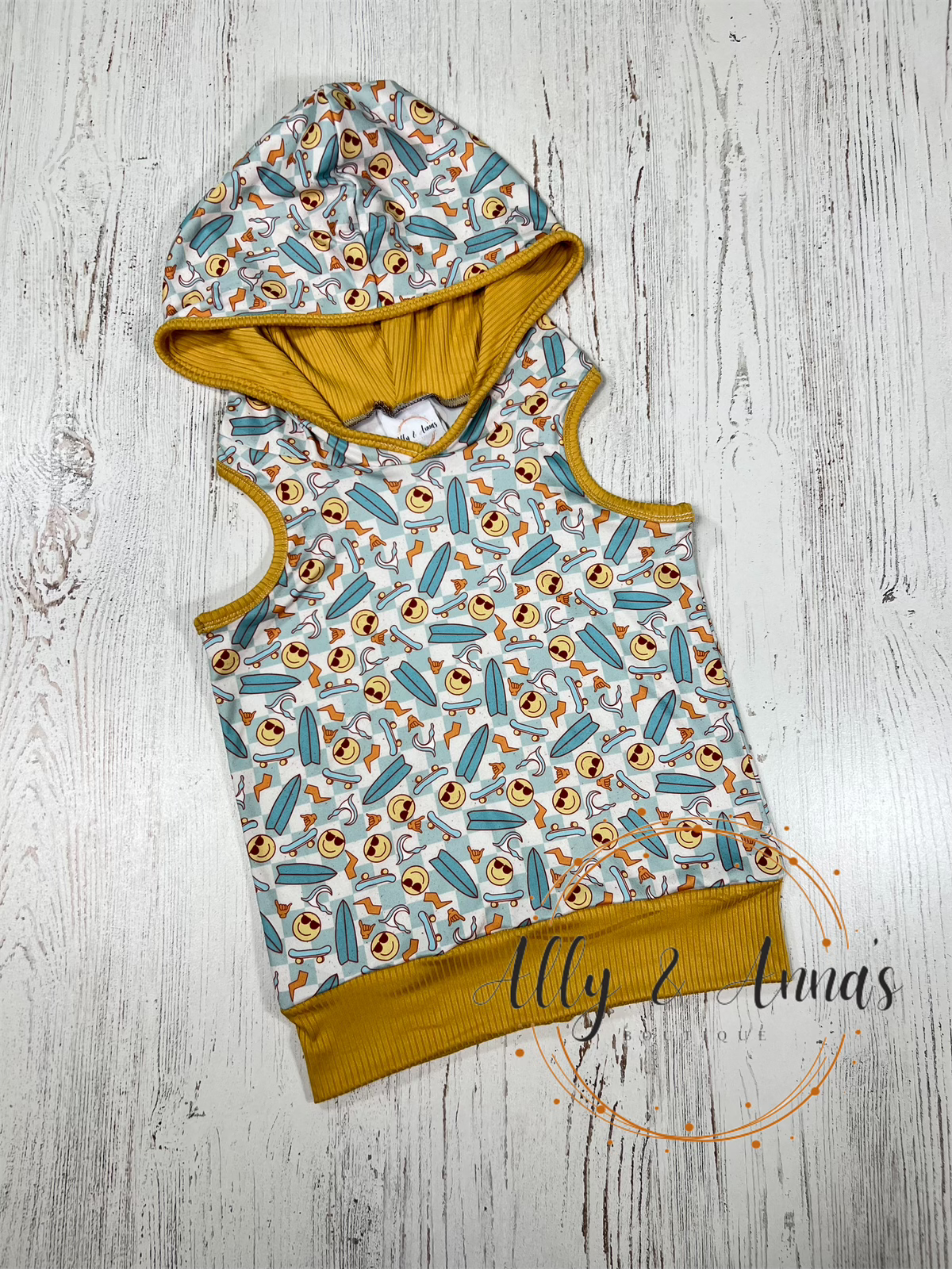 RTS 4T skater boy racerback hoodie- RTS