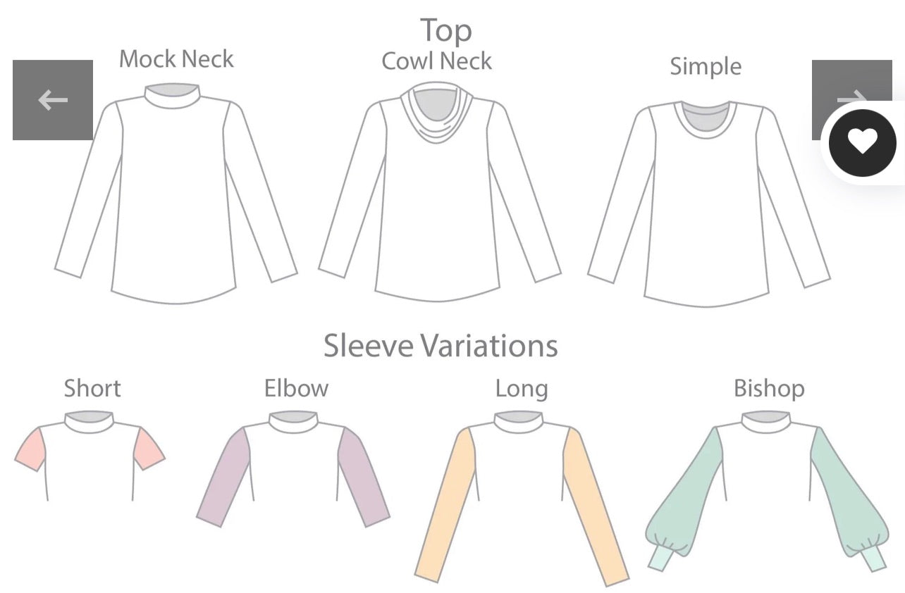 Custom Benicia top (nb to 14)