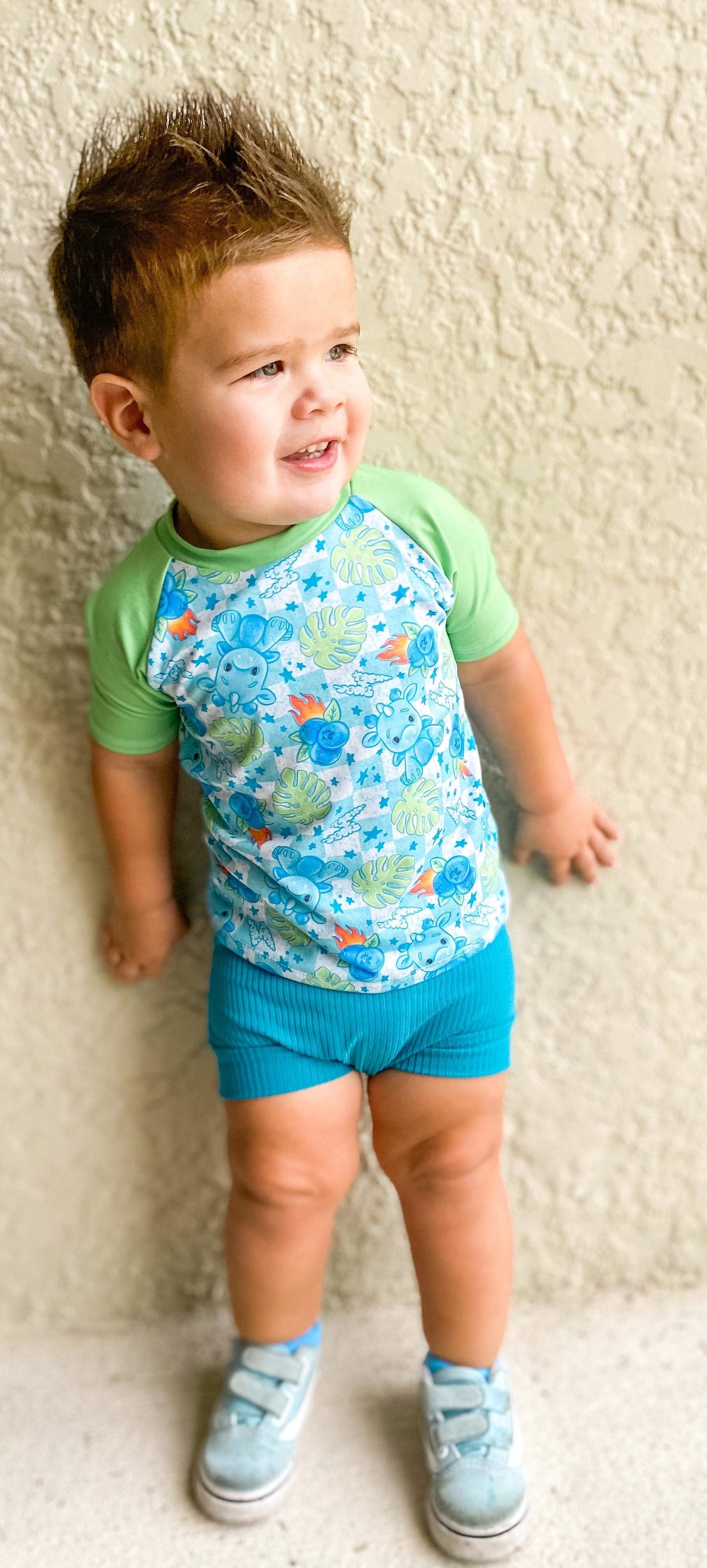 Custom raglan tee (0/3m to 12)