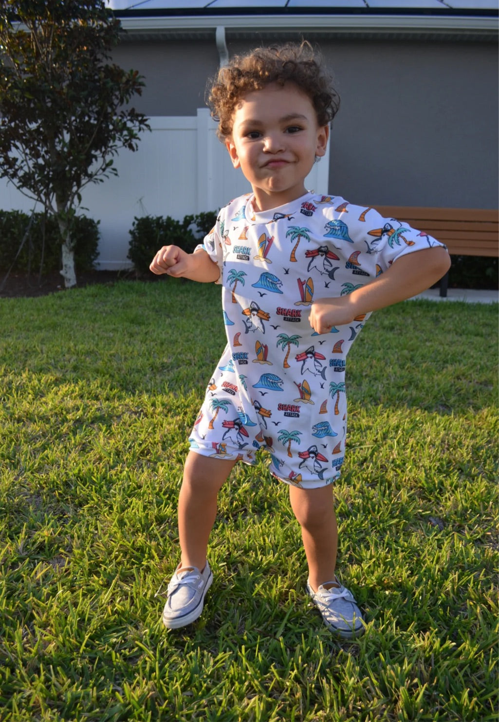 Custom indigo romper (0/3m to 5T)