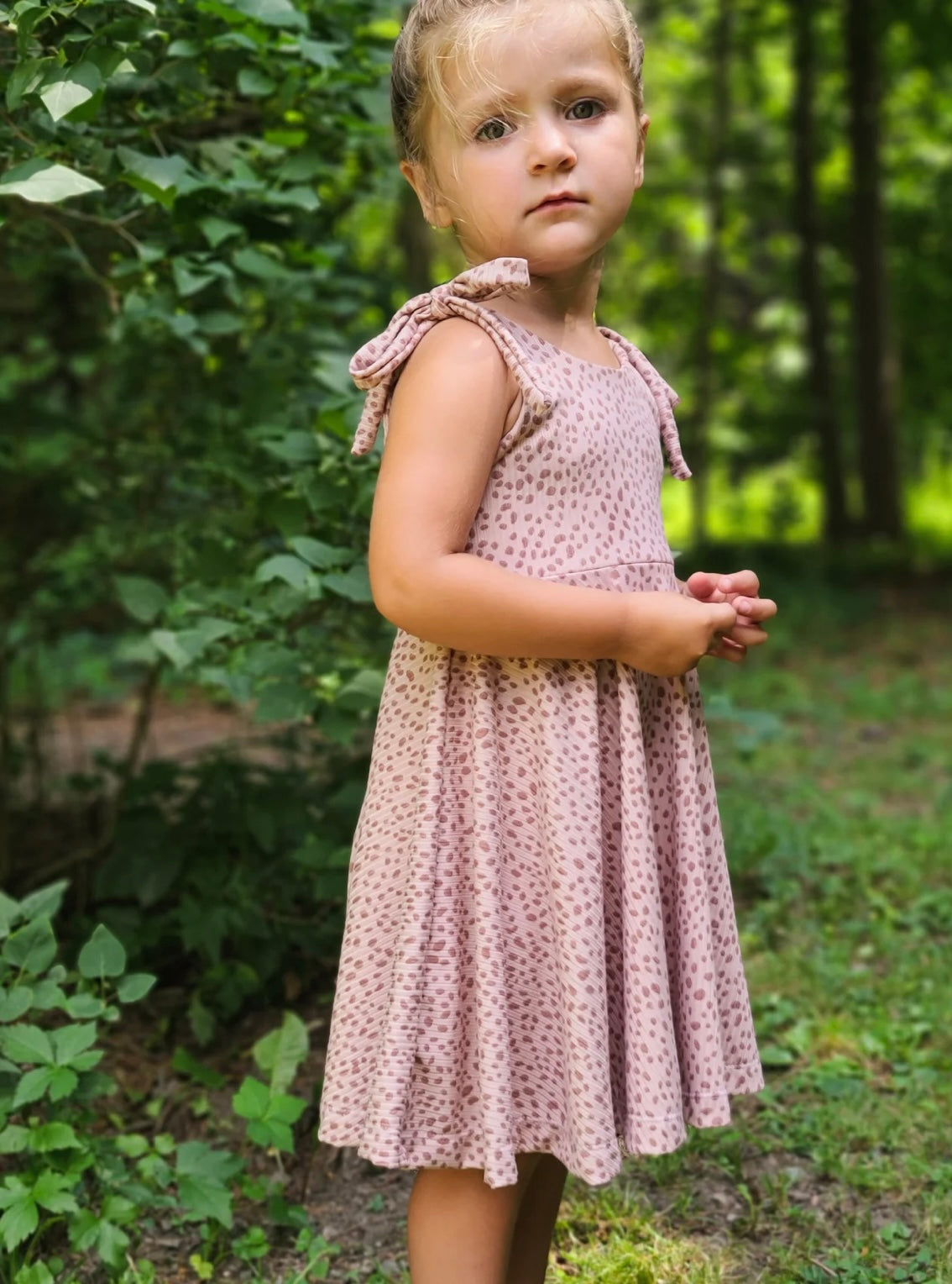 Custom Camellia peplum dress (0/3m to 14)