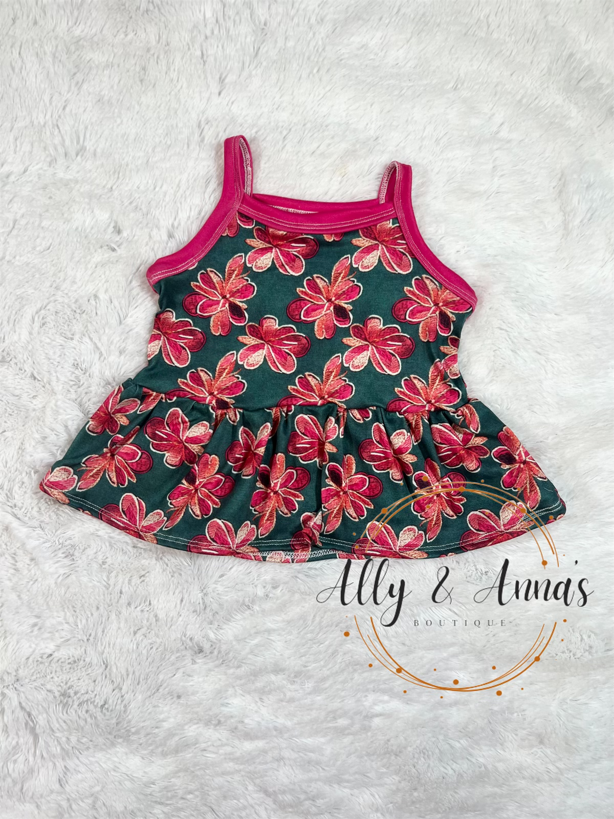 Custom cami tank peplum (0/3m to 9/10)