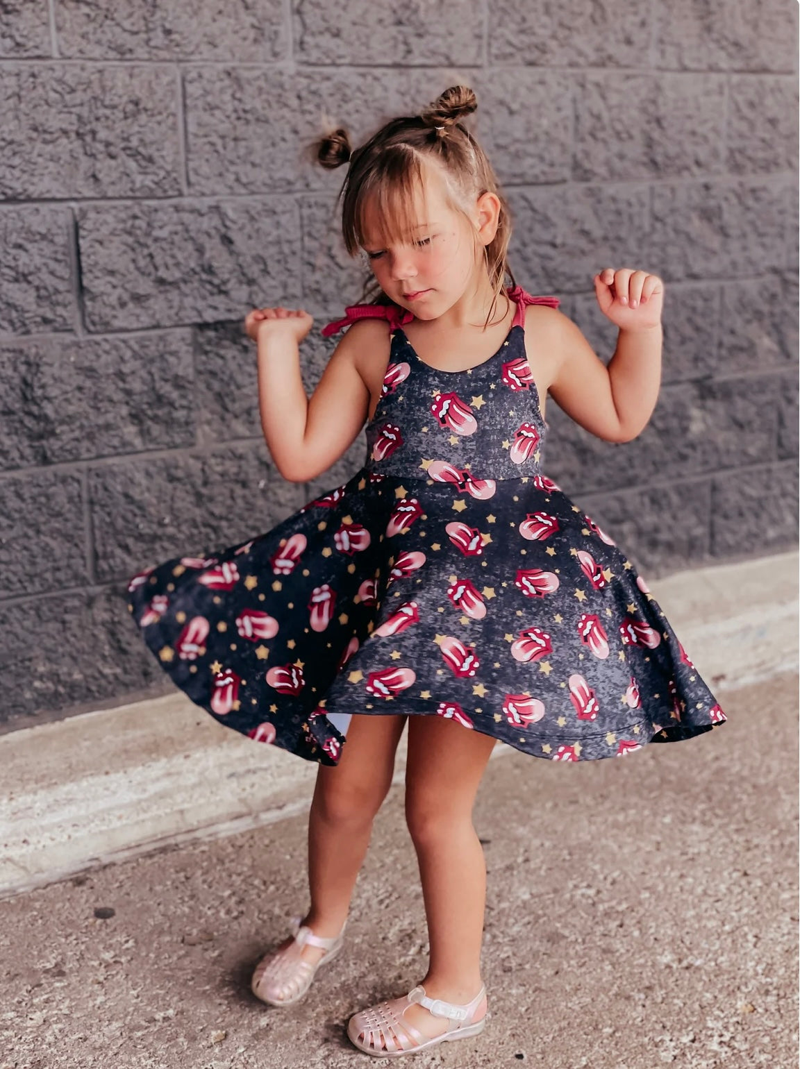 Custom Camellia peplum dress (0/3m to 14)