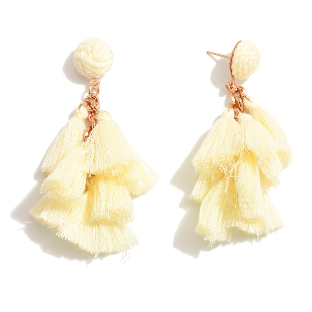 Tassel drop earrings