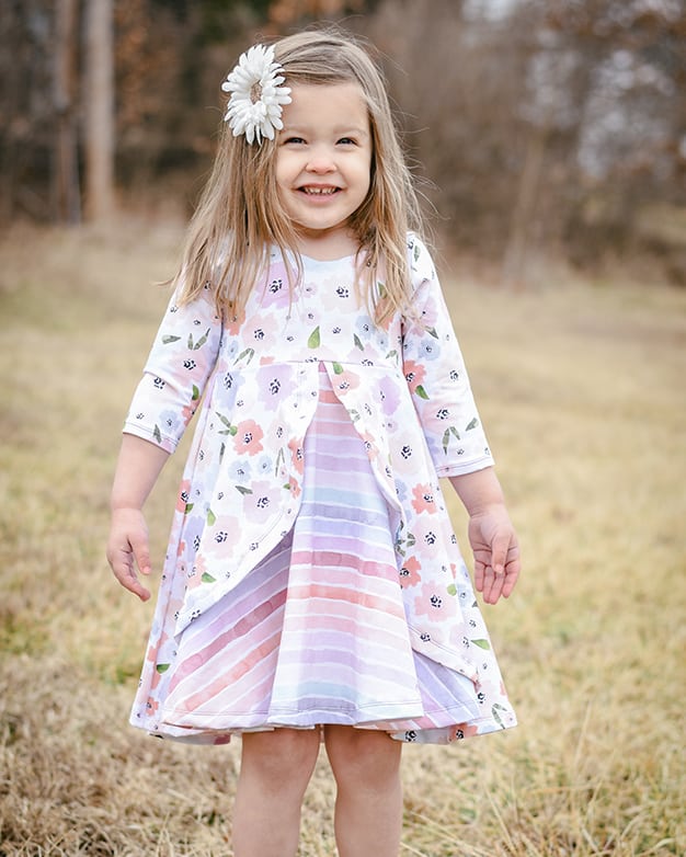 Custom Cascading flounce dress (2T to 12)