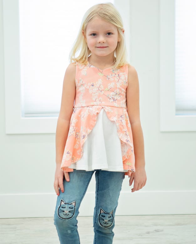 Custom Cascading flounce peplum (2T to 12)