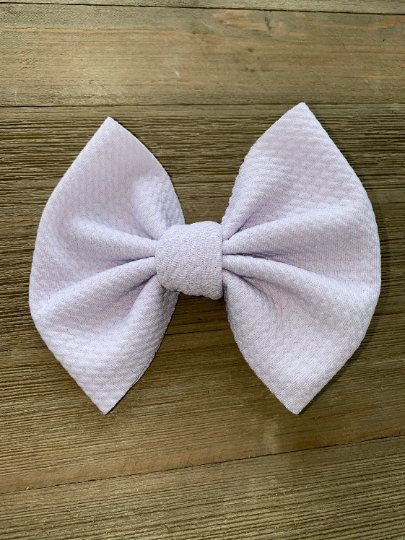 Light lavender- big bow, piggies
