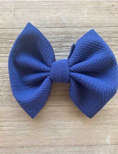 Navy- big bow, piggies