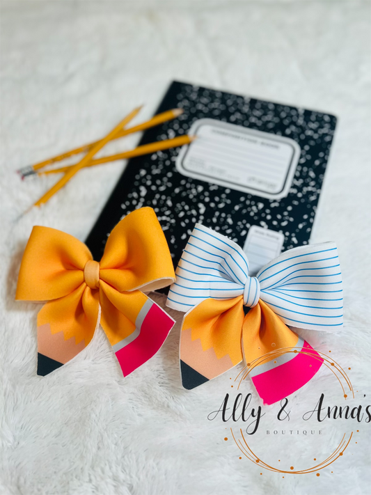 Back to school bows