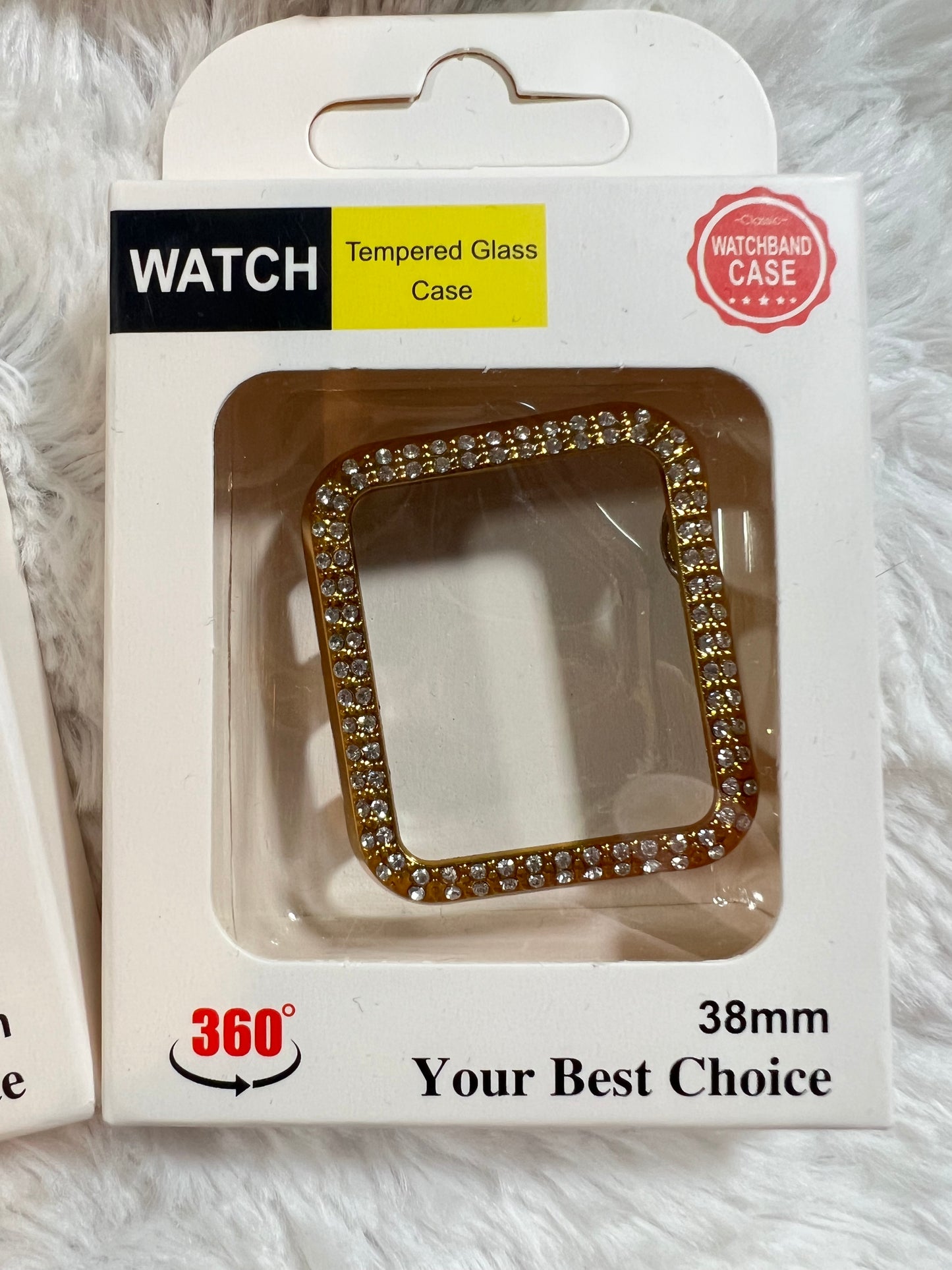 38mm smart watch tempered glass case