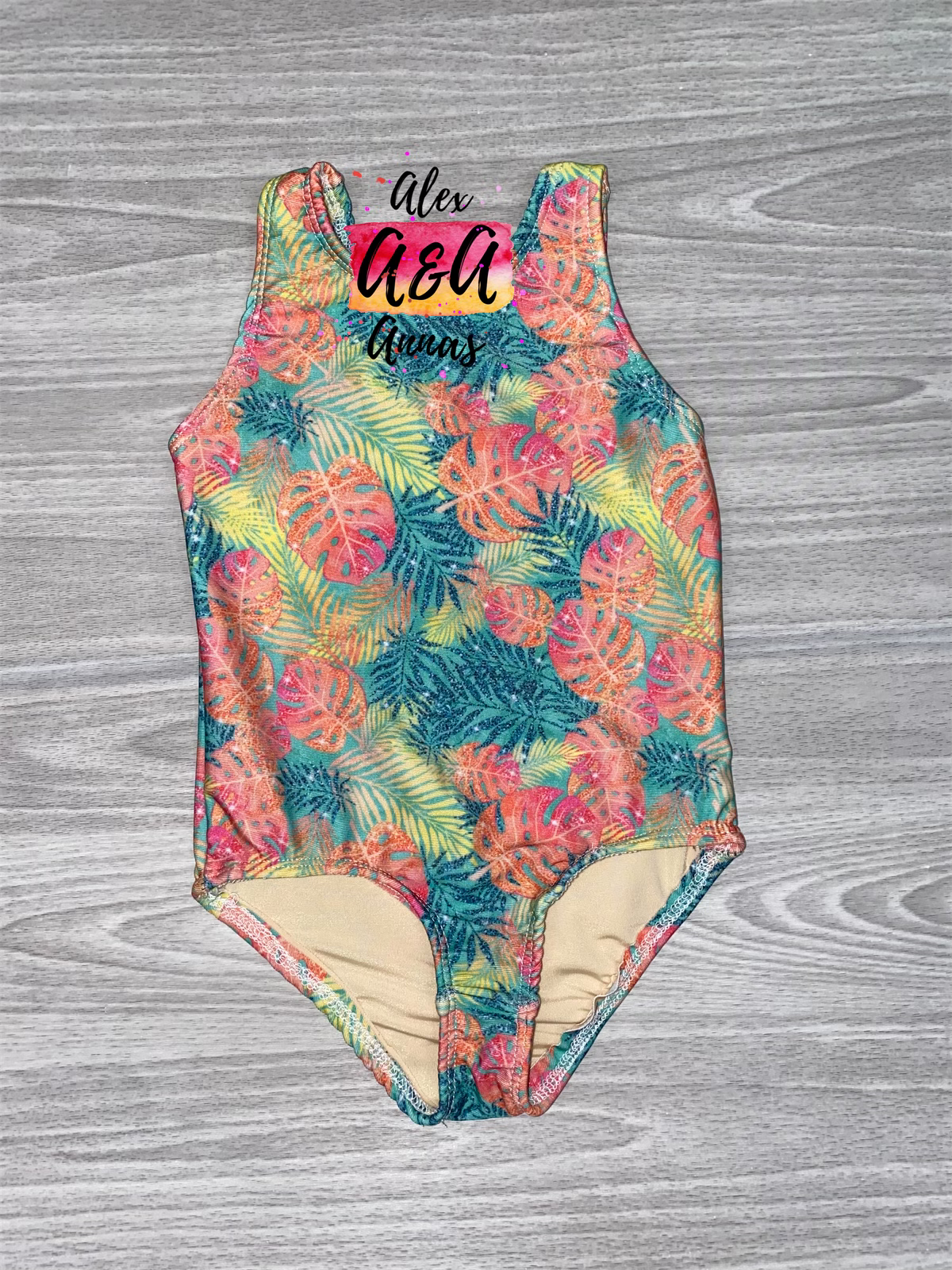 Custom One piece swim suit (6m to 14)