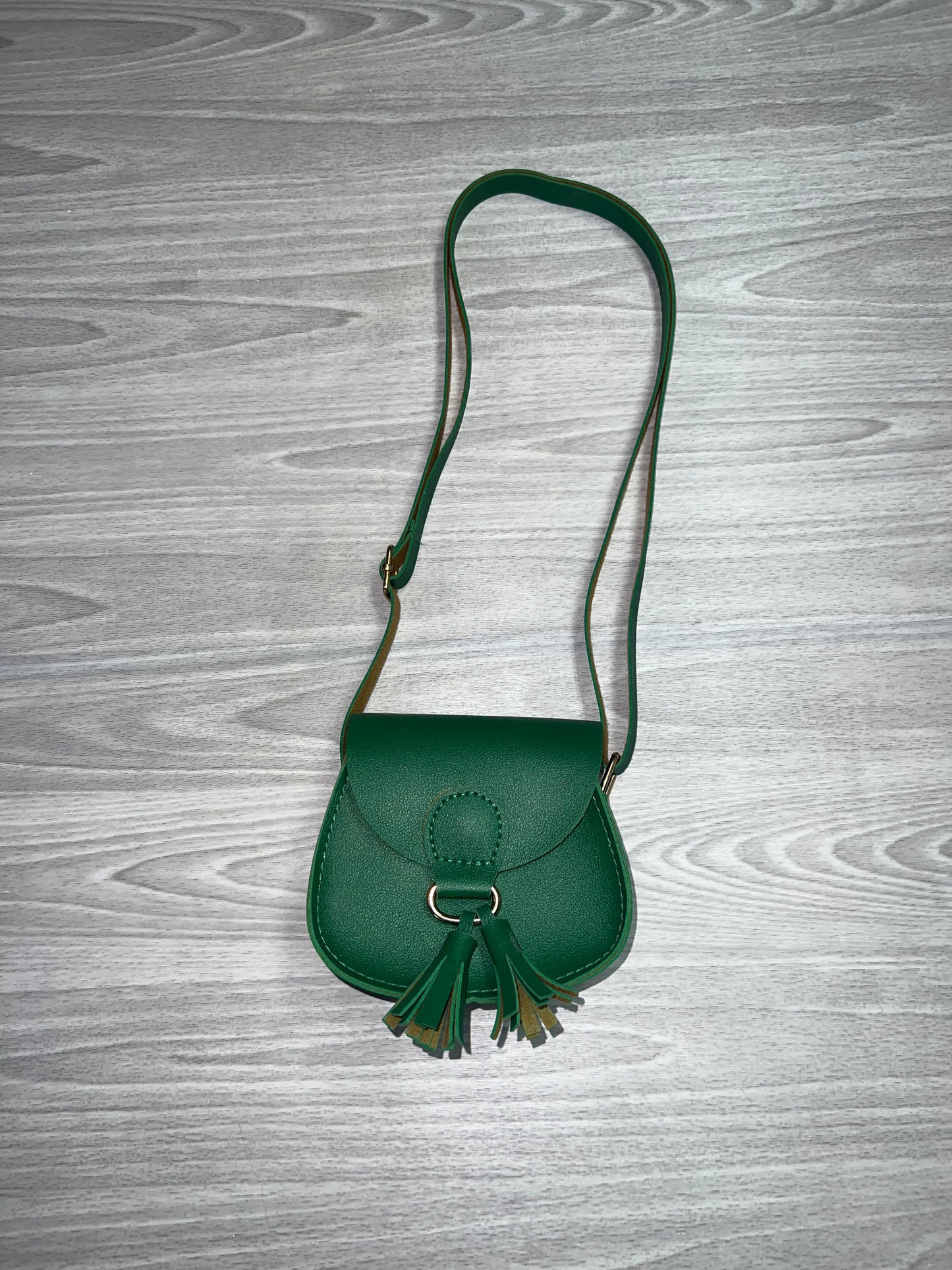 Green mini tassel purse