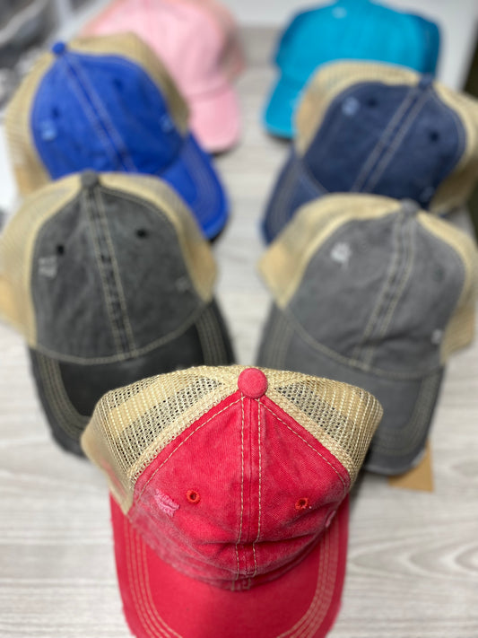 CC Ponytail caps- open back