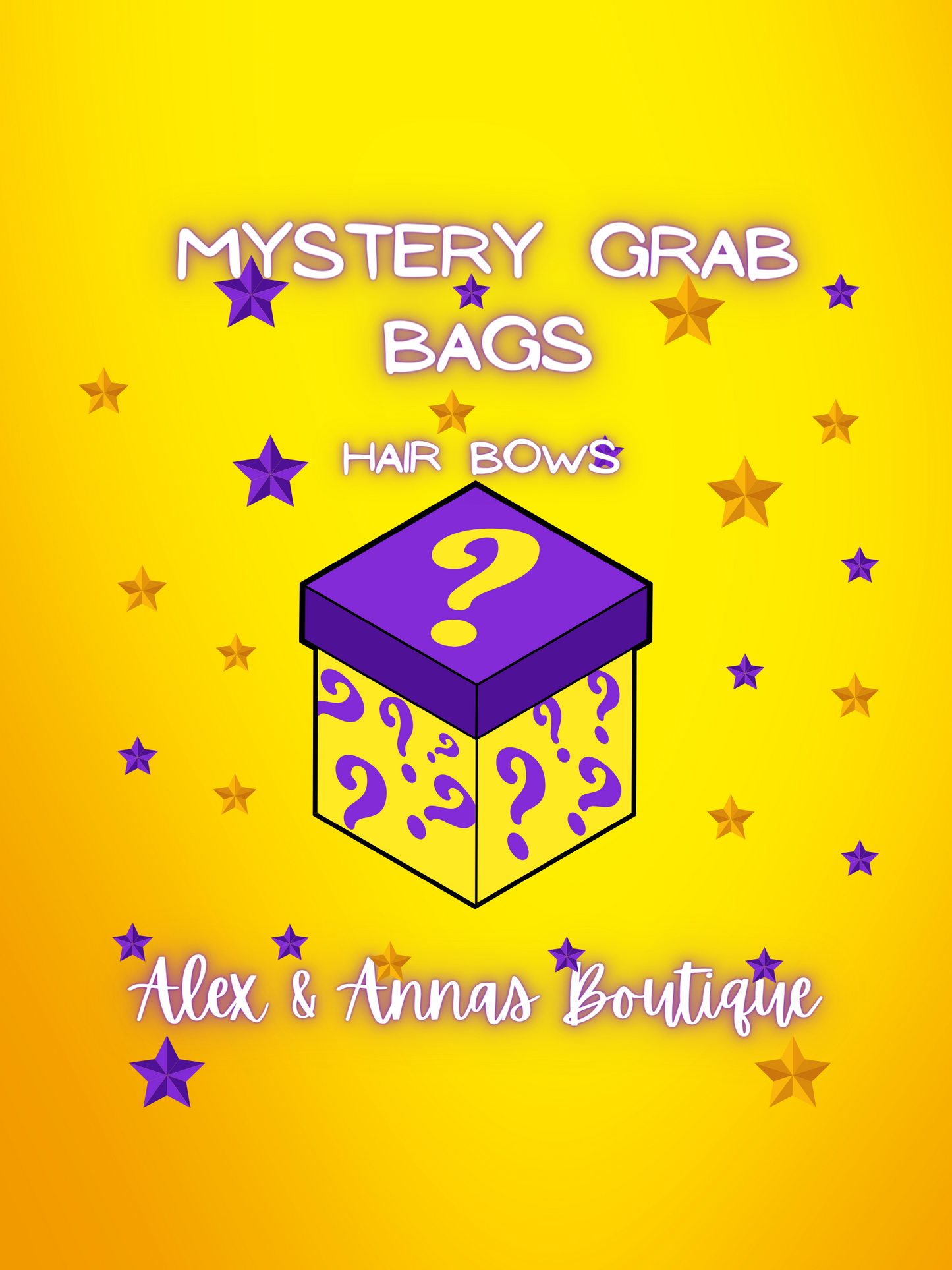 Mystery grab bag- 5 hair bows
