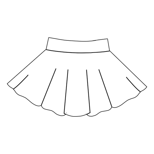 Custom name Skater skirt  (0/3M-12)